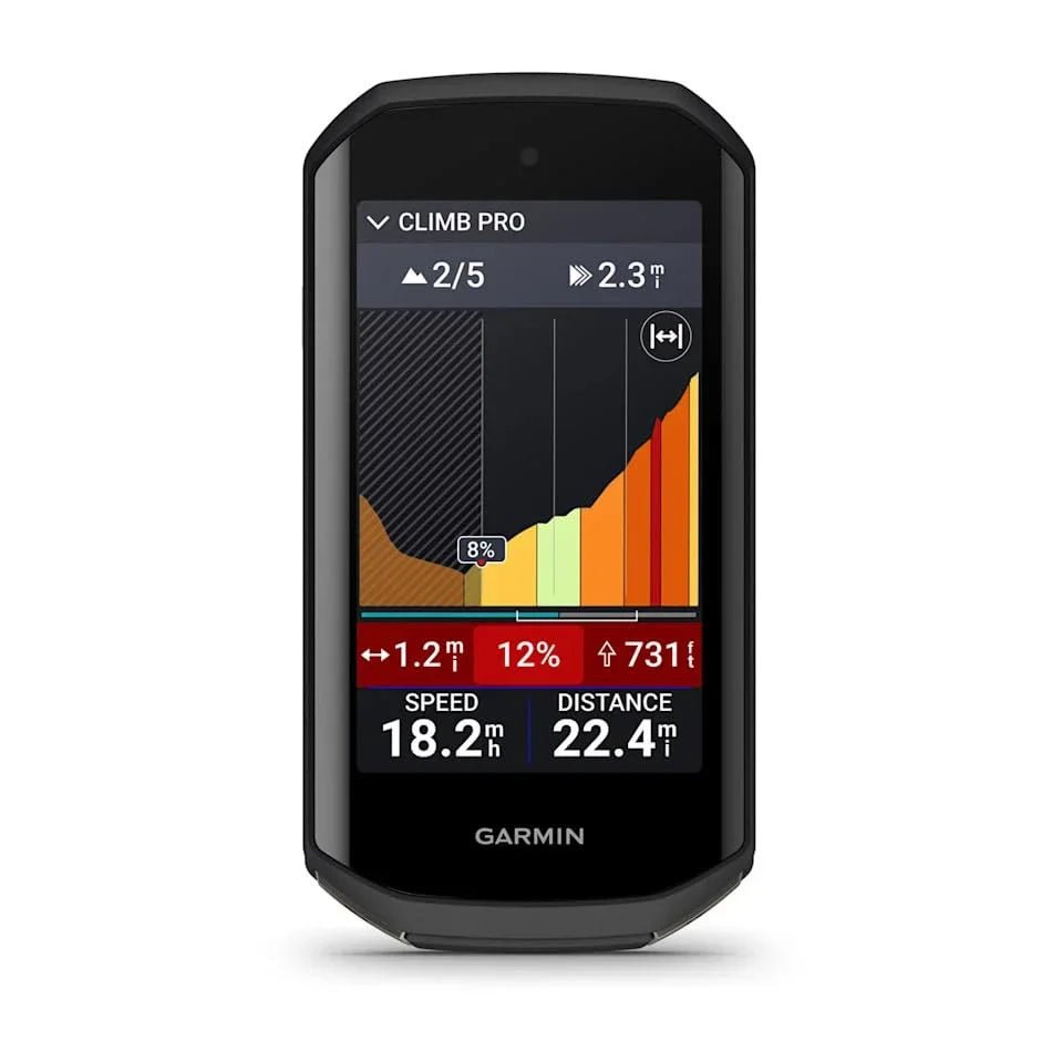 Garmin Edge 1050, Premium Bicycle Computer, Advanced Bicycle Training and Group Ride Features & Messaging, Built-in Speaker, Road Hazard Alerts Bike-Computer Bundle with Cleaning Kit + Accessories - Rugged Miles