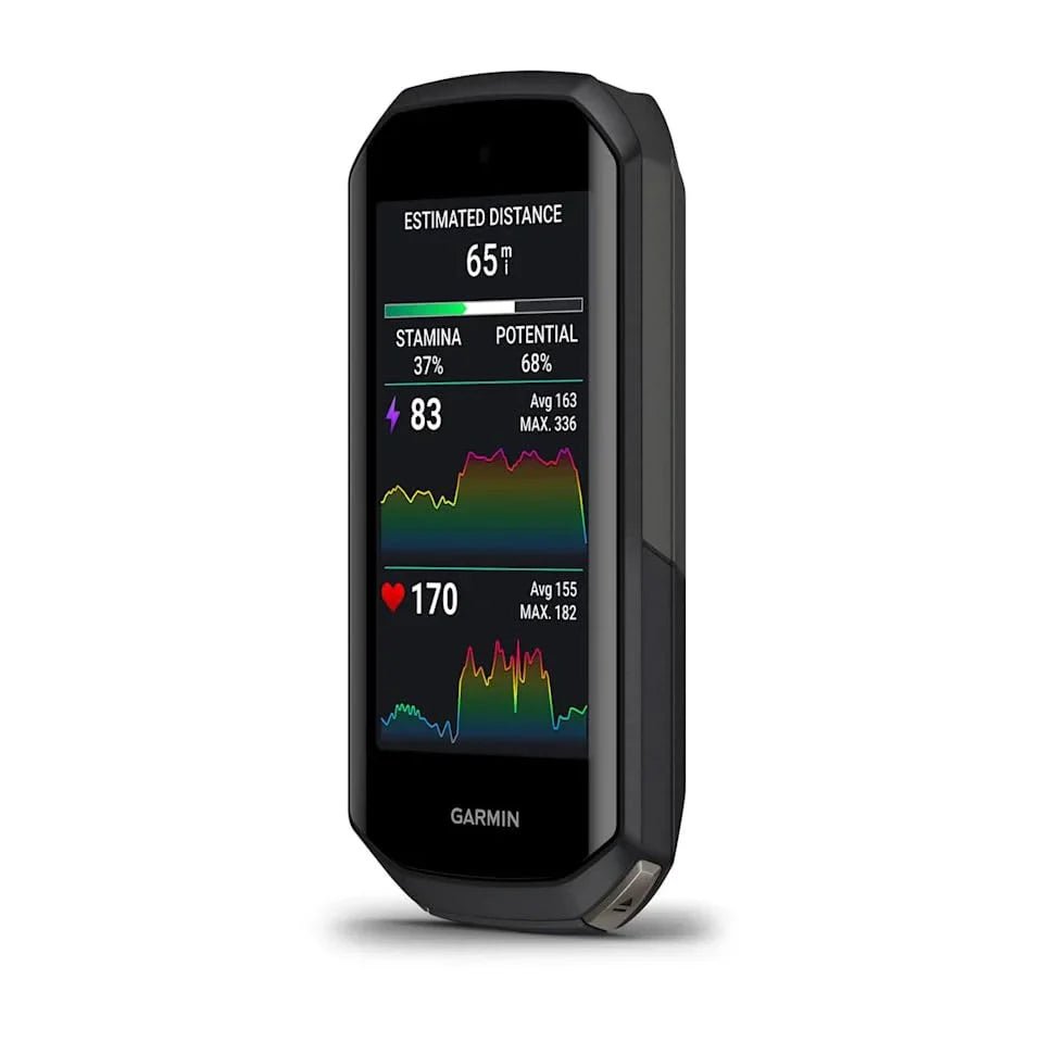 Garmin Edge 1050, Premium Bicycle Computer, Advanced Bicycle Training and Group Ride Features & Messaging, Built-in Speaker, Road Hazard Alerts Bike-Computer Bundle with Cleaning Kit + Accessories - Rugged Miles