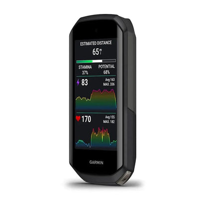 Garmin Edge 1050, Premium Bicycle Computer, Advanced Bicycle Training and Group Ride Features & Messaging, Built-in Speaker, Road Hazard Alerts Bike-Computer Bundle with Cleaning Kit + Accessories - Rugged Miles