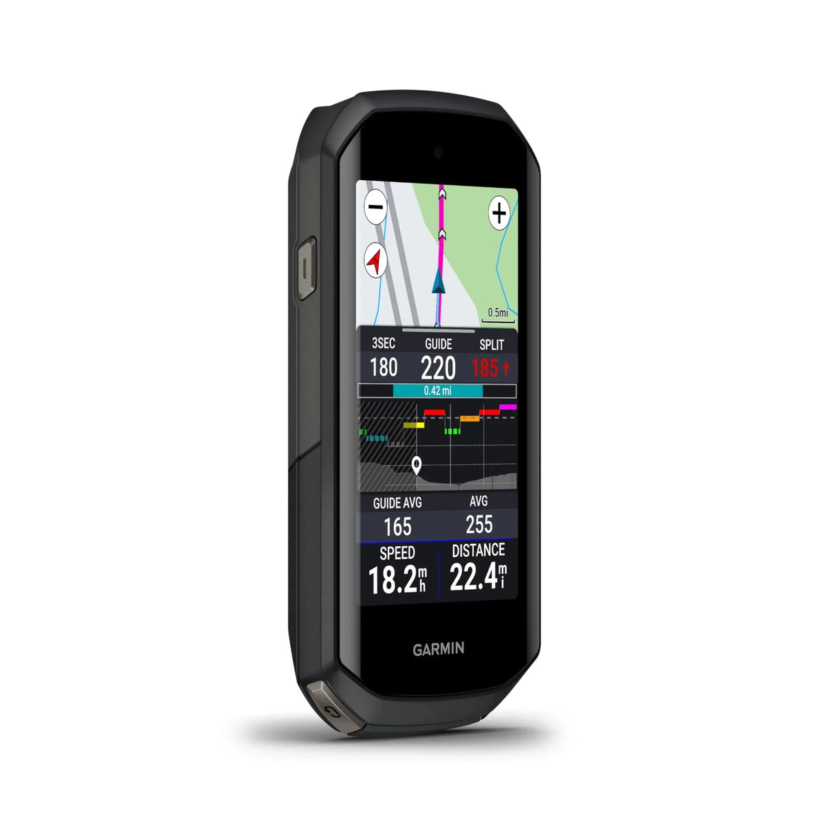 Garmin Edge 1050 Premium Cycling Computer, Vivid Color Touchscreen Display, Built-in Speaker, Advanced Training with Garmin Speed and Cadence Sensors and Power Bank Bundle - Rugged Miles