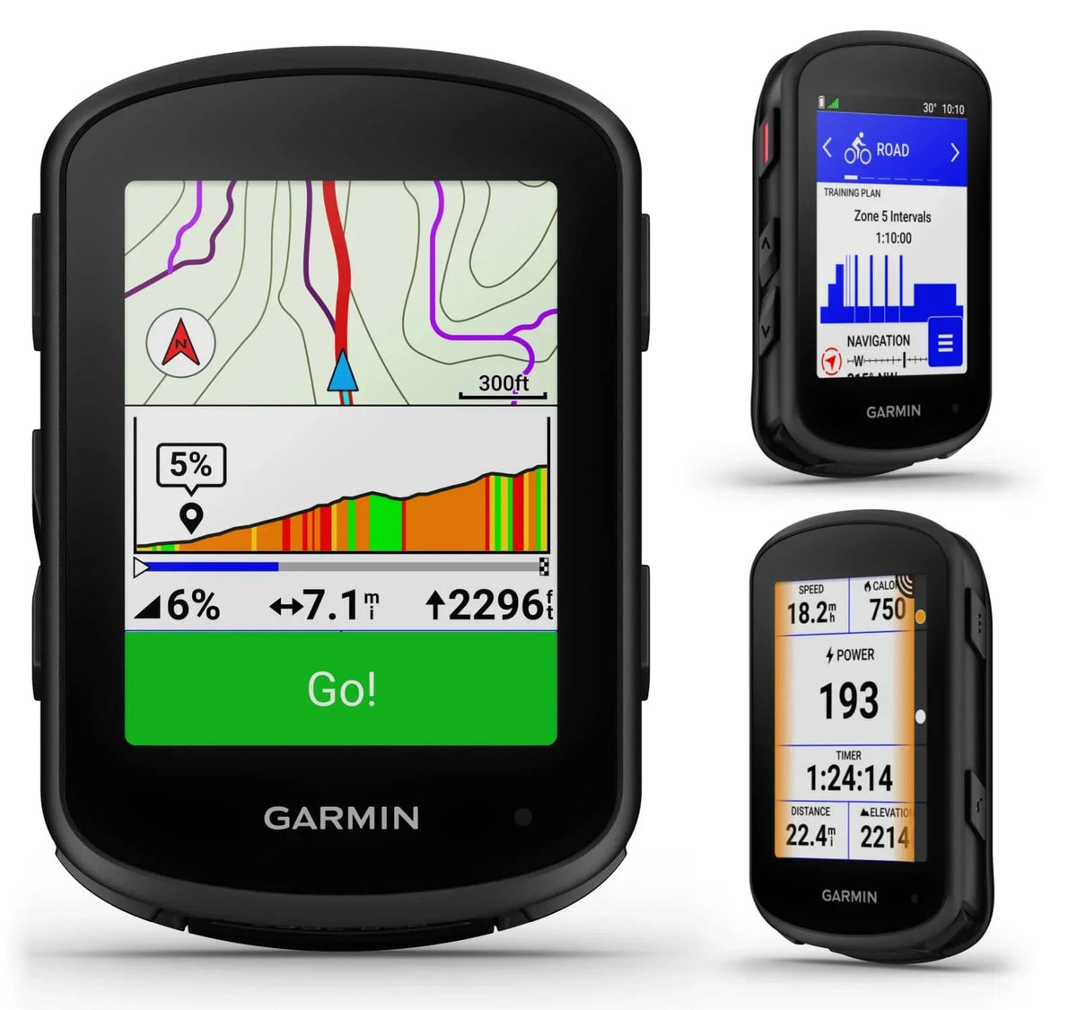 Garmin Edge 840 Solar GPS Cycling Computer, Touchscreen, Button Controls, Advanced Navigation with E-Bank Bundle - Rugged Miles