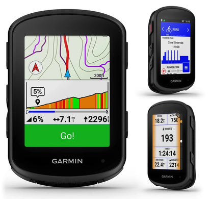 Garmin Edge 840 Solar GPS Cycling Computer, Touchscreen, Button Controls, Advanced Navigation with E-Bank Bundle - Rugged Miles
