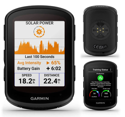 Garmin Edge 840 Solar GPS Cycling Computer, Touchscreen, Button Controls, Advanced Navigation with E-Bank Bundle - Rugged Miles