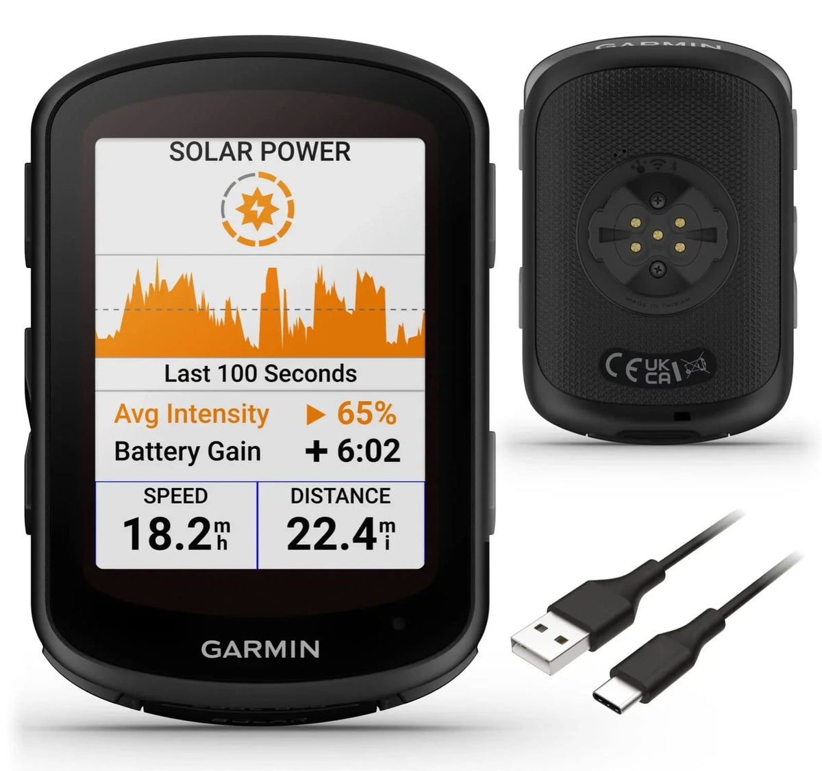 Garmin Edge 840 Solar GPS Cycling Computer, Touchscreen, Button Controls, Advanced Navigation with E-Bank Bundle - Rugged Miles